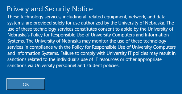 Privacy and Security Notice example